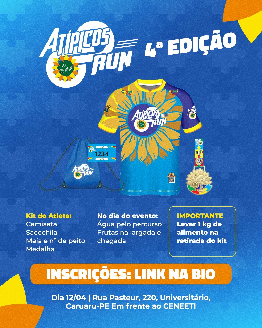 4ª Corrida Atípicos Run acontece neste domingo em Caruaru