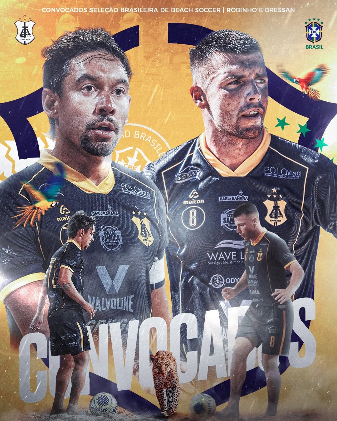 Atletas de SC são convocados para a Seleção Brasileira de Beach Soccer