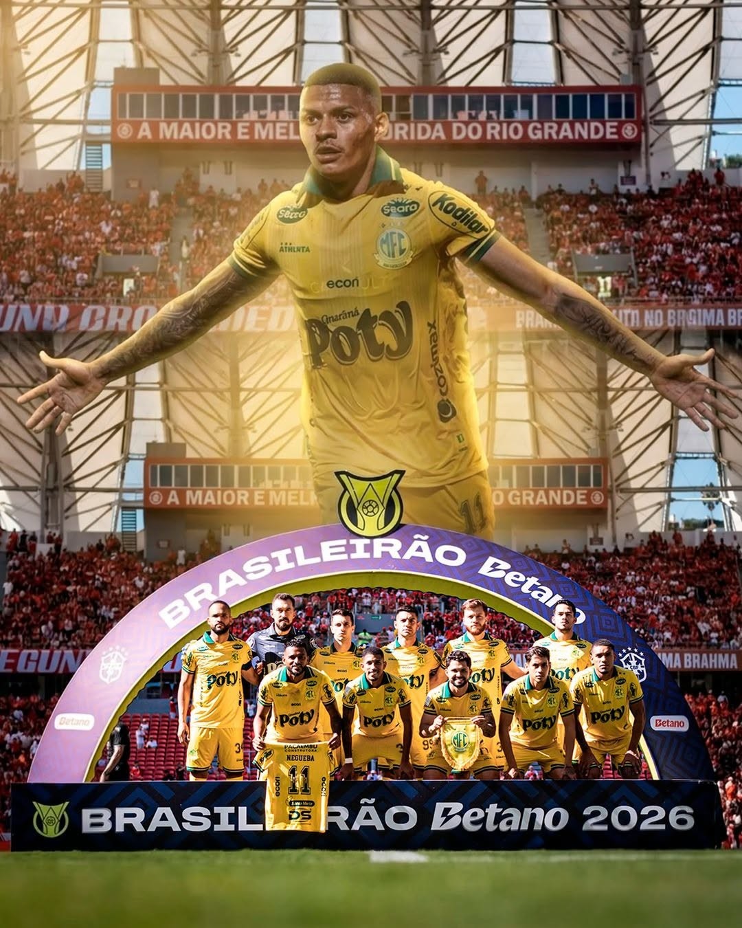 Mirassol e Reinaldo homenageiam Negueba na vitória sobre o Inter; veja vídeo