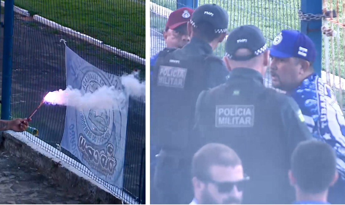 Parnahyba x Sampaio Corrêa: árbitro relata uso de sinalizadores de torcedores e arremesso de objeto