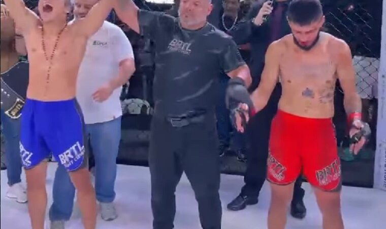 Thomas Bryan é derrotado no 1º round e perde cinturão peso-galo no BRTL 11, em Natal (RN)