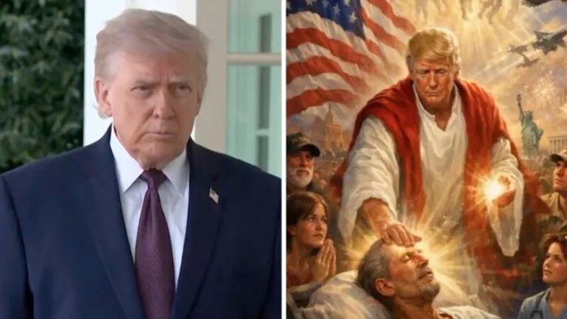 Imagem de Trump como Jesus Cristo e embate com o papa provocam reação até entre aliados