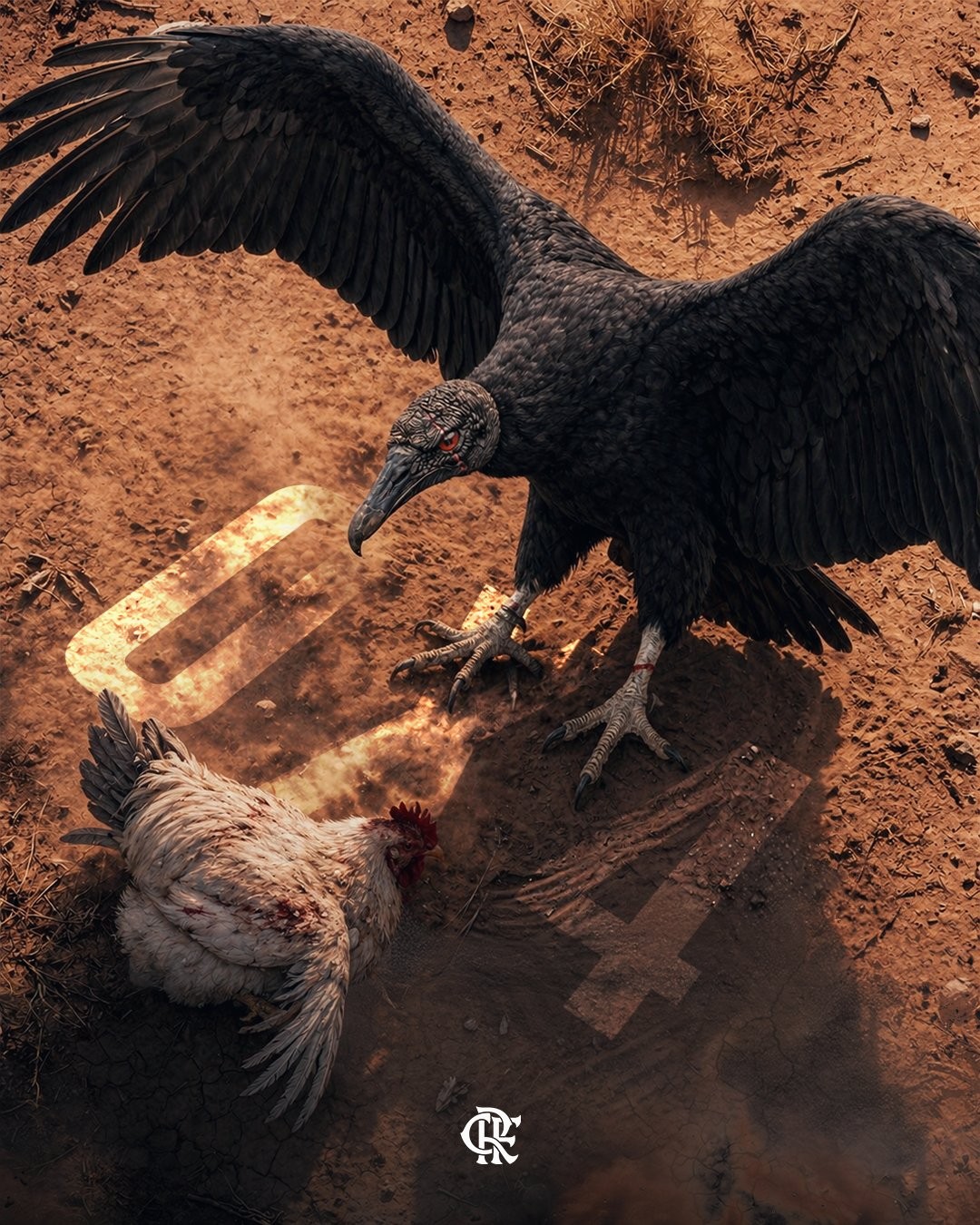 Após 4 a 0, Flamengo provoca Atlético-MG nas redes com urubu x galo e “Arena Gonzalo Plata”