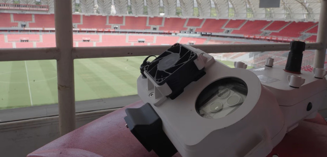 Inter recebe equipamentos para instalação do impedimento semiautomático no Beira-Rio