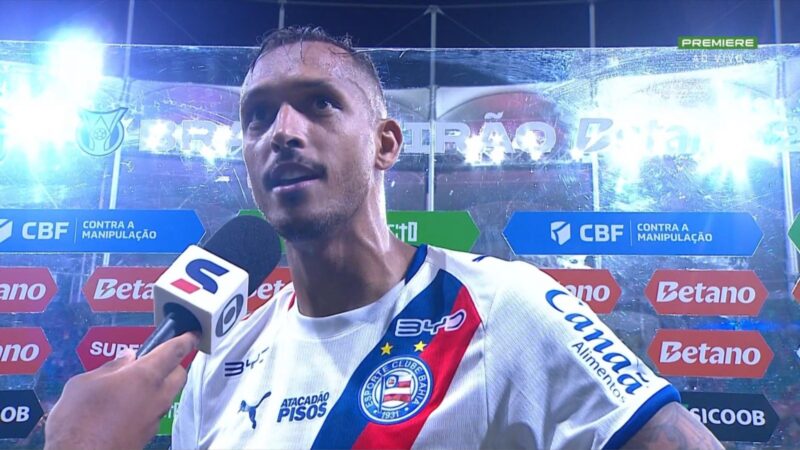 Zagueiro do Bahia reclama de arbitragem em derrota para o Palmeiras: “Roubou na nossa casa”