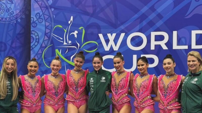 Brasil estreia coreografia e vai à final do conjunto de 5 bolas na Copa do Mundo de GR