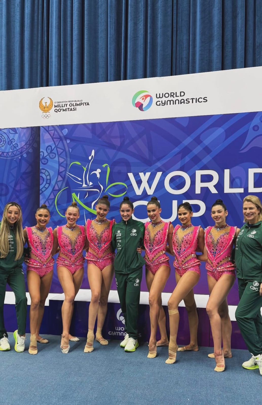 Brasil estreia coreografia e vai à final do conjunto de 5 bolas na Copa do Mundo de GR