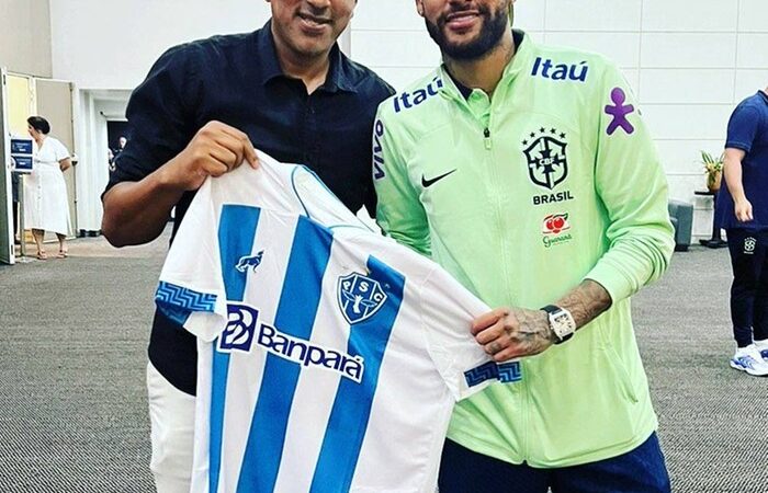 Camisa do Paysandu em coleção de Neymar tem história ligada à amizade de longa data com ídolo bicolor