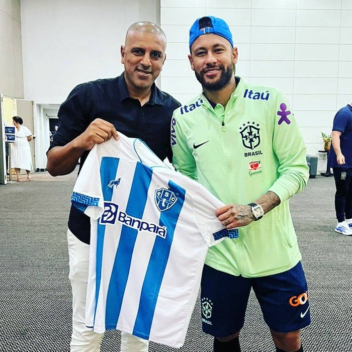 Camisa do Paysandu em coleção de Neymar tem história ligada à amizade de longa data com ídolo bicolor