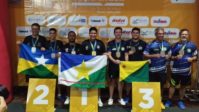 Acre conquista cinco medalhas na abertura da Copa Brasil de Tênis de Mesa, em Porto Velho
