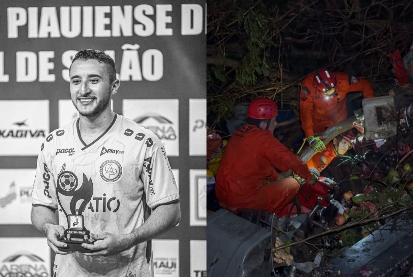 Jogador de 20 anos morre em grave acidente com caminhão no interior do Piauí