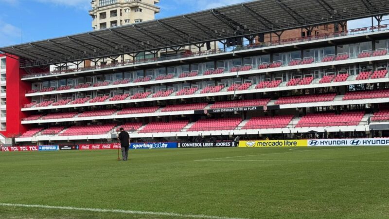 Puxadinho visitante e gramado desgastado: como está o estádio antes de Estudiantes x Flamengo