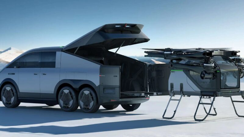 Salão de Pequim: conheça o Xpeng Aridge, carro voador que carrega embutido em van híbrida; VÍDEO