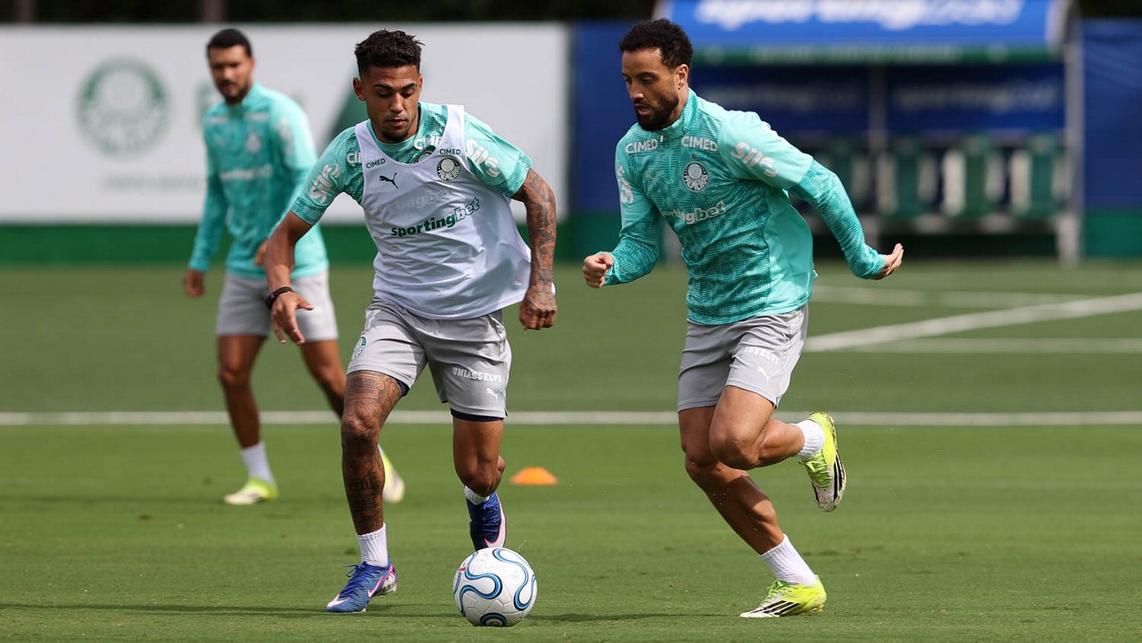 Palmeiras treina após empate com Santos e viaja neste domingo para jogo da Libertadores