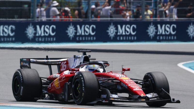 GP de Miami: Leclerc lidera treino livre único, e Bortoleto é 14º