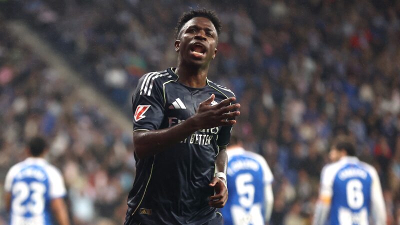Vinicius Junior chega a 20 gols pela quinta temporada seguida no Real Madrid e entra para grupo seleto