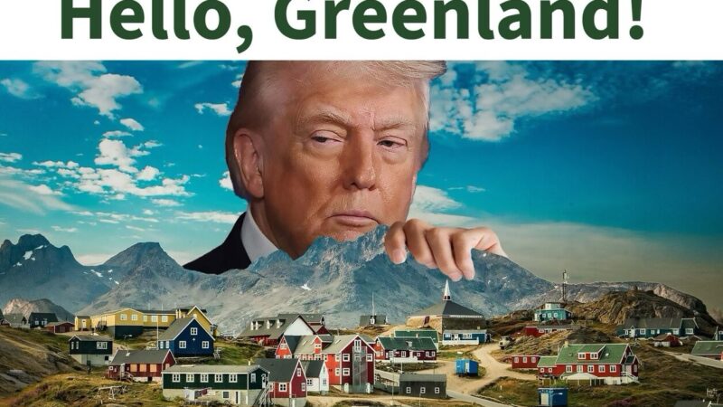 Trump publica imagem ‘segurando’ Groenlândia em meio a pressão por controle da ilha