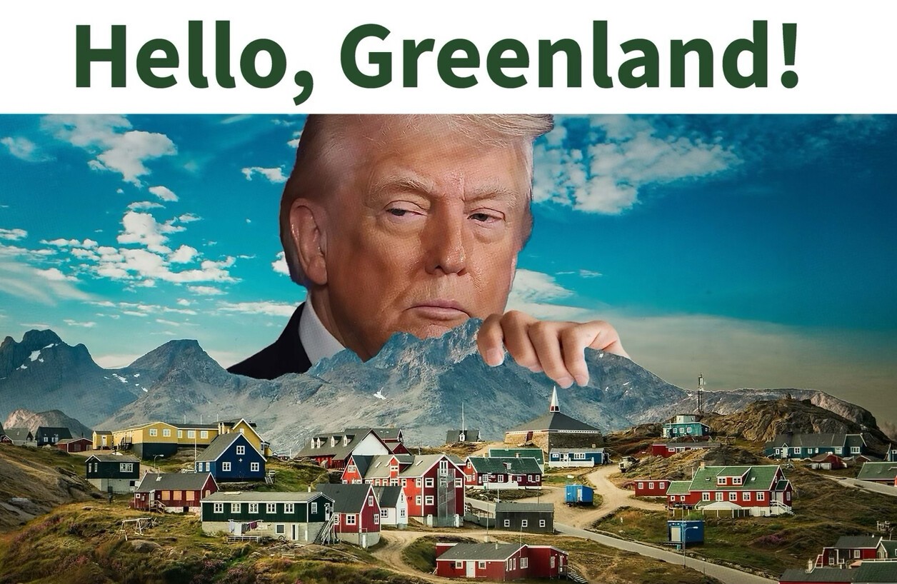 Trump publica imagem ‘segurando’ Groenlândia em meio a pressão por controle da ilha