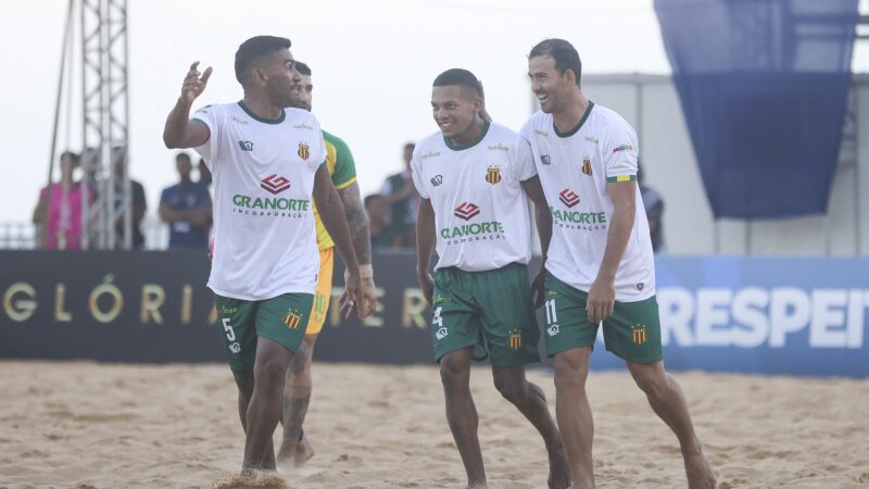 Sampaio vence o Sportivo Cerrito de virada e se classifica na Libertadores de Beach Soccer