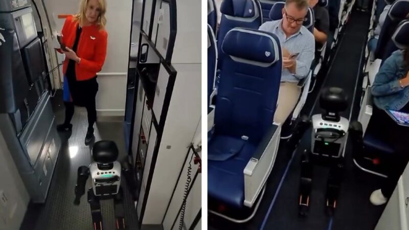 Robô viaja de avião como passageiro, vira alvo de nova regra e reclama de proibição: ‘Conspiração’