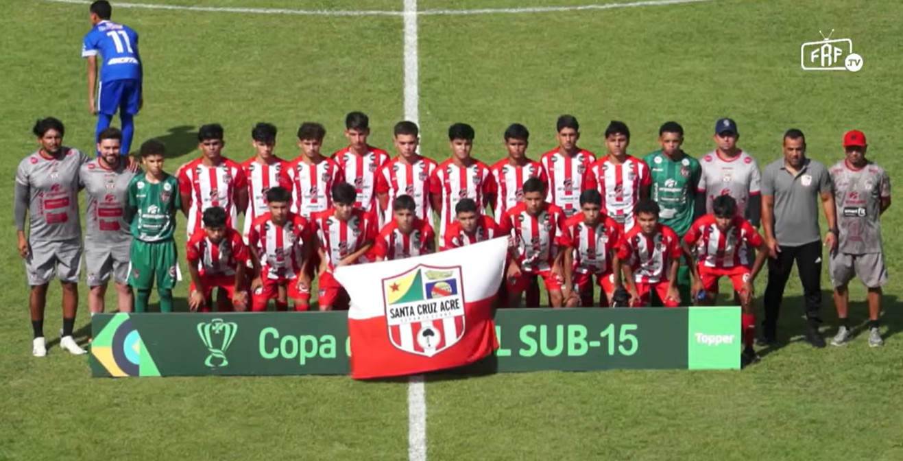 Santa Cruz-AC empata fora de casa e depende apenas de si para avançar na Copa do Brasil Sub-15