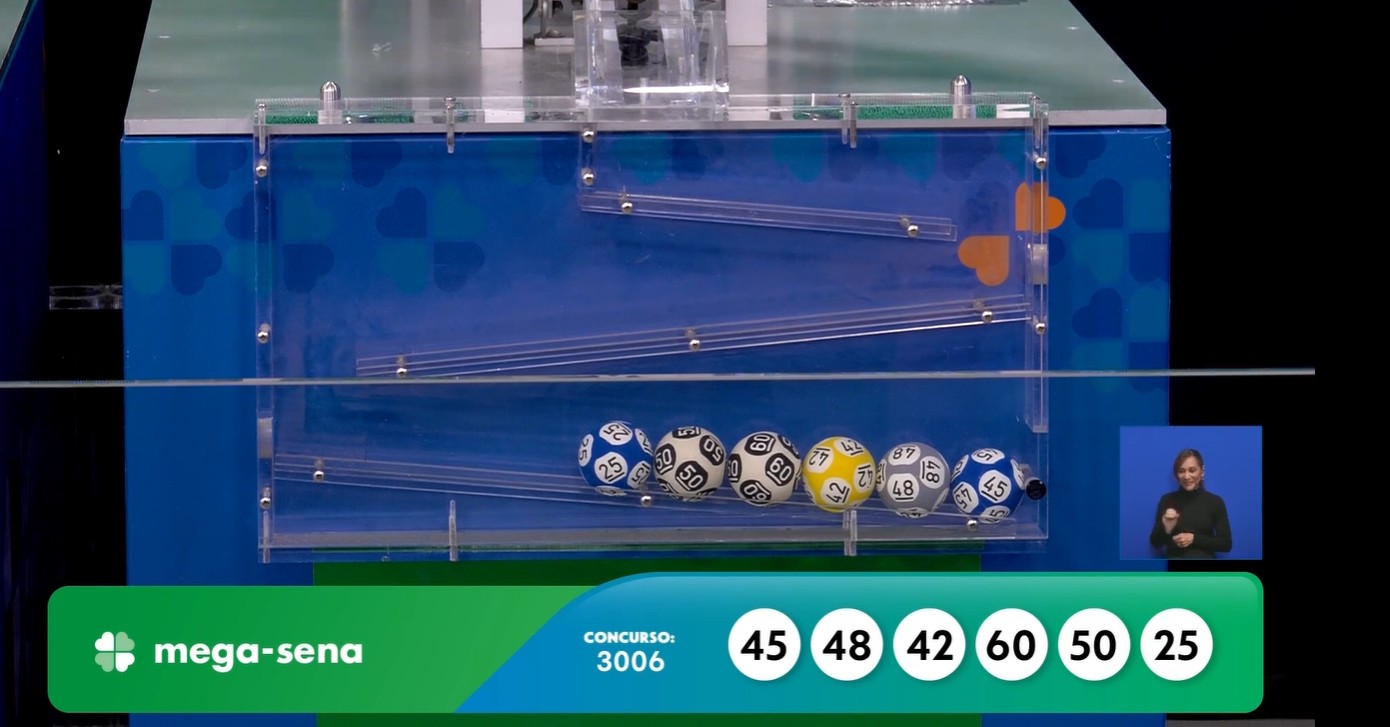 Mega-Sena, concurso 3.006: nenhuma aposta acerta as seis dezenas e prêmio vai a R$ 52 milhões