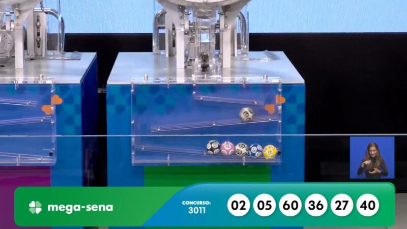 Mega-Sena, concurso 3.011: confira os números sorteados