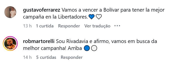Torcedores do Flu invadem perfil do Rivadavia em pedido de ajuda na Libertadores: “Amassa o Bolívar”