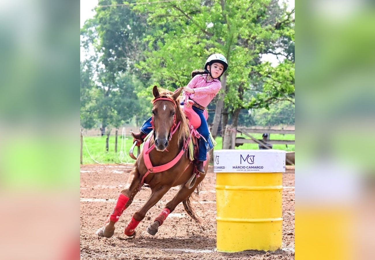 Menina de 6 anos do TO se destaca nos três tambores em categoria kids