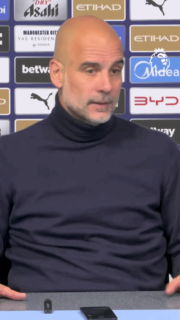 Guardiola viraliza ao declarar torcida para o West Ham contra o Arsenal: “Vamos, Irons!”; assista