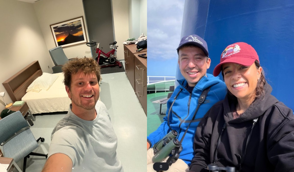 Passageiro posta selfie na quarentena após 41 dias embarcado em navio com surto de hantavírus: ‘Estou bem’