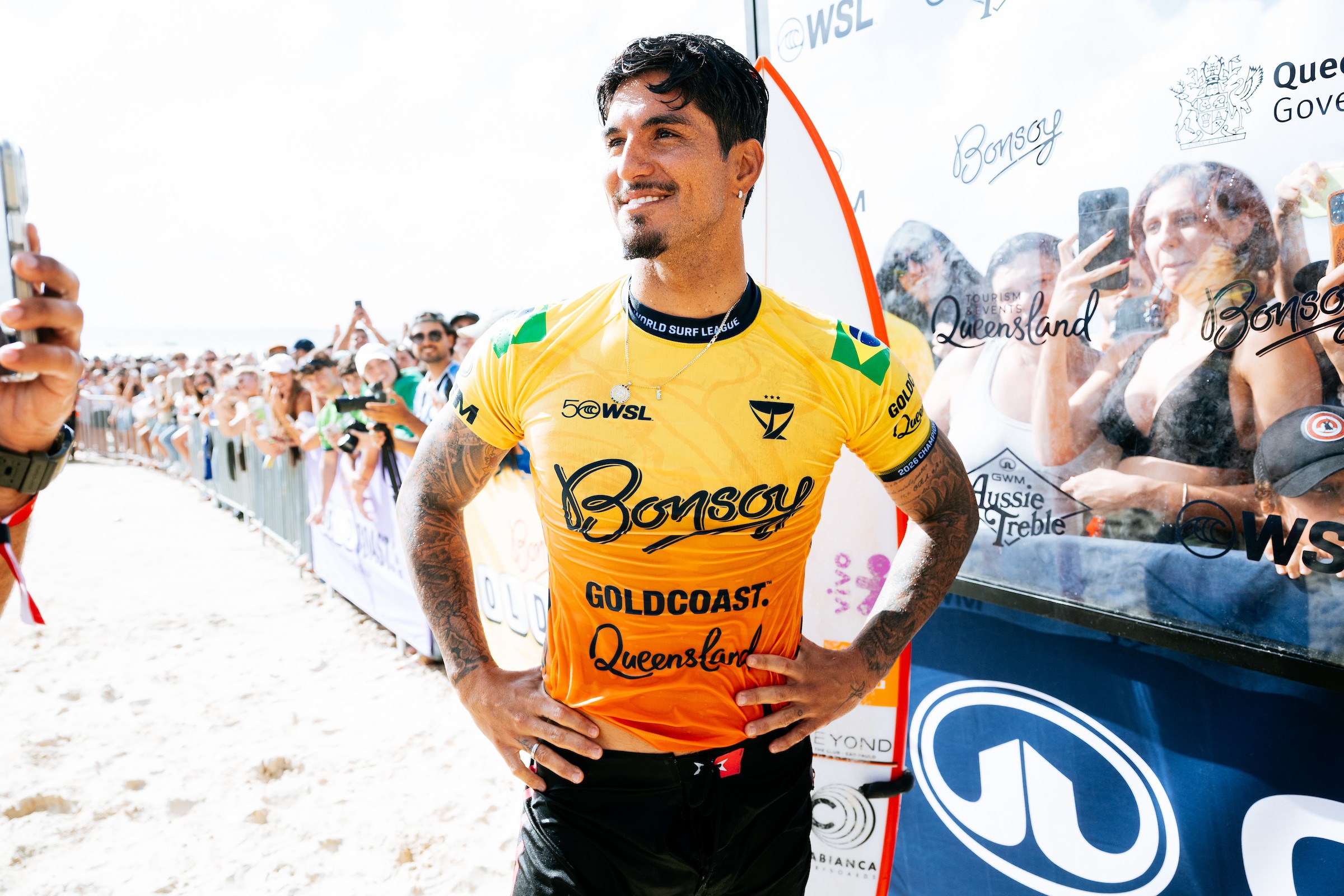 Líder do ranking da WSL, Medina elogia a volta dos pontos corridos: “Campeão mais merecedor”