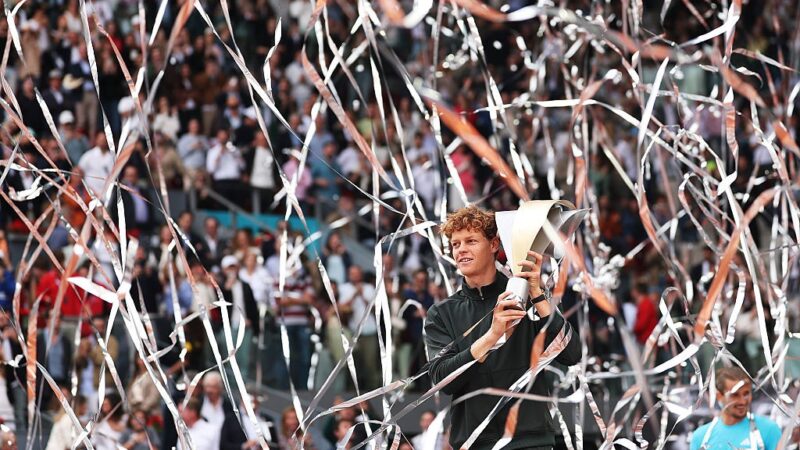 Sinner vence Zverev no Madrid Open e é o primeiro tenista a vencer cinco Masters 1000 seguidos