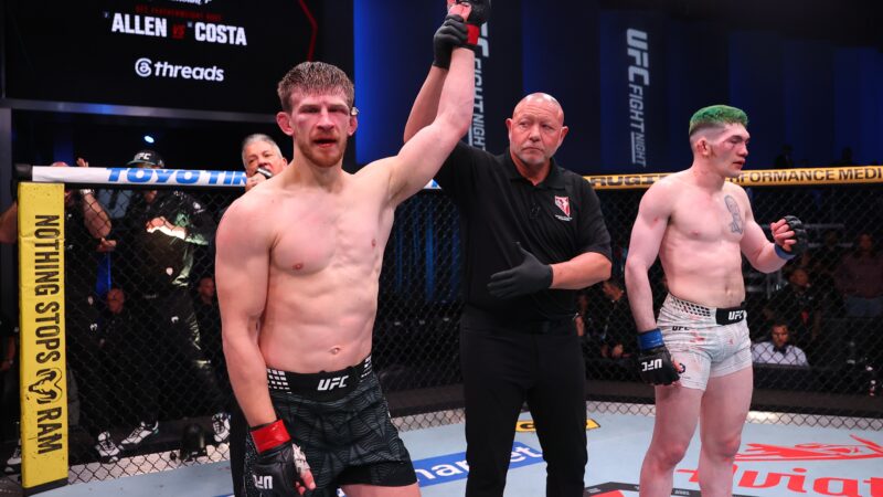 UFC: Arnold Allen domina Melquizael Costa e vence por pontos