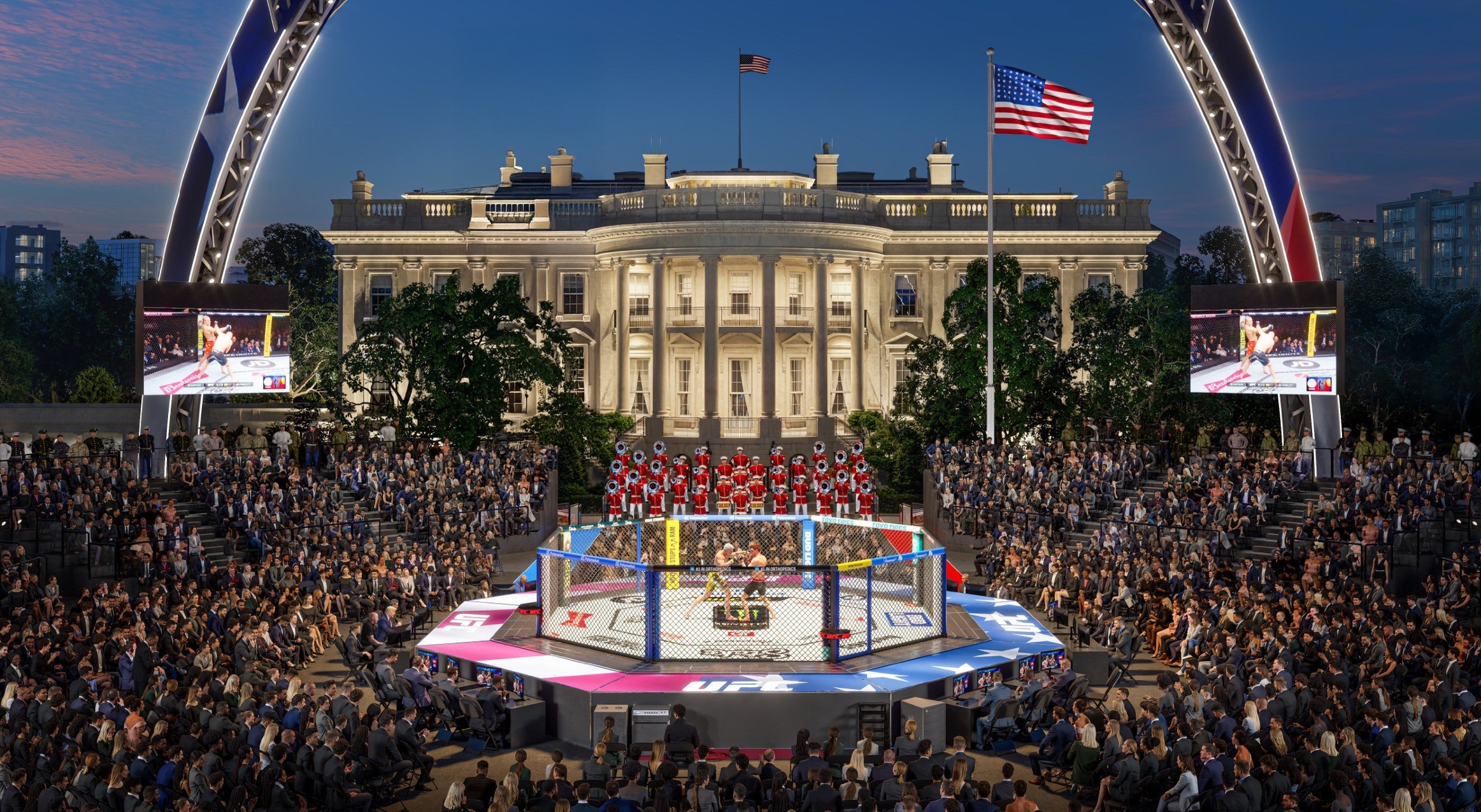 UFC divulga novas imagens para evento na Casa Branca
