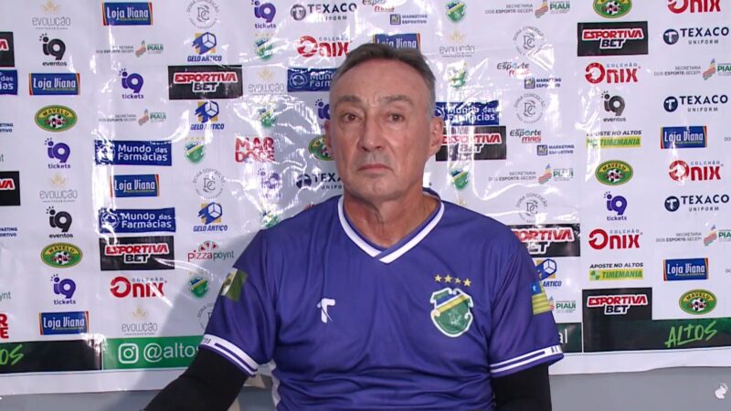 Fonseca cobra regularidade do Altos na Série D e ressalta evolução da equipe durante Brasileiro
