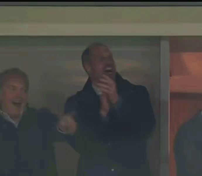 Príncipe William viraliza com dancinha na classificação do Aston Villa para a final da Liga Europa; veja