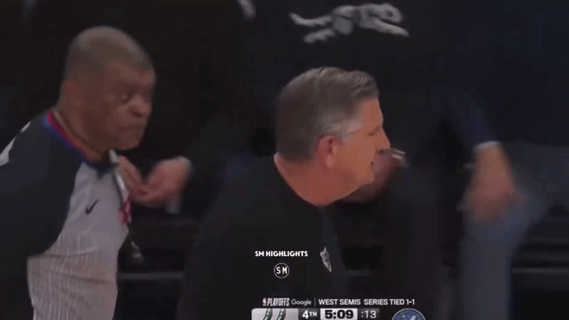 NBA: Árbitro avança em técnico em noite de show de Wembanyama; vídeo