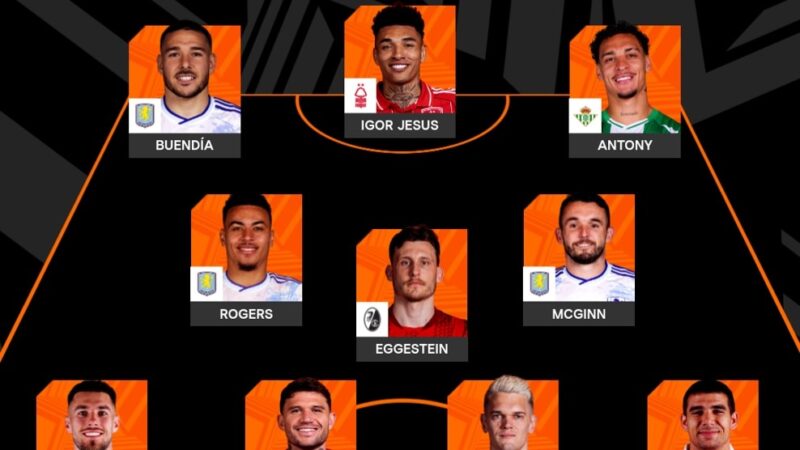 Antony e Igor Jesus entram na seleção da temporada da Liga Europa