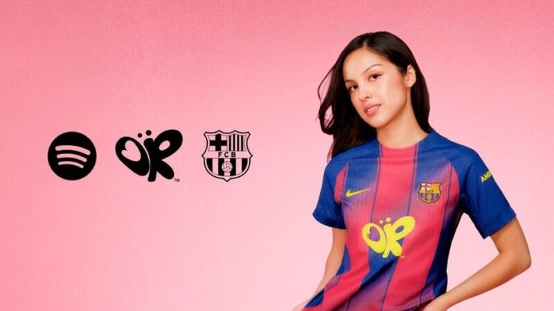 Barcelona estampará camisa com cantora Olivia Rodrigo no clássico decisivo contra o Real Madrid