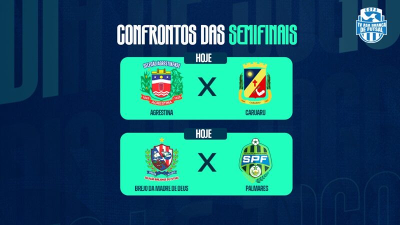 Semifinais da Copa TV Asa Branca de Futsal agitam Sesc Caruaru