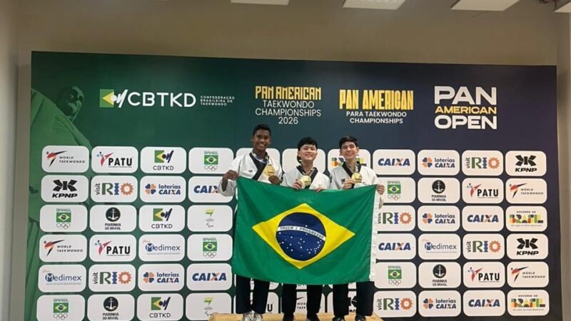 Atleta de Praia Grande conquista ouro no Pan-Americano de Taekwondo no Rio de Janeiro