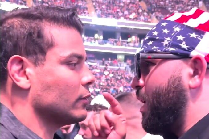 UFC 328: Borrachinha e Josh Hokit são separados pela segurança após discussão
