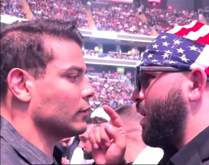 UFC 328: Borrachinha e Josh Hokit são separados pela segurança após discussão