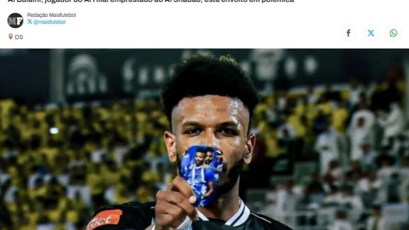 Jogador comemora gol com caneleira de time rival, irrita torcedores e será dispensado na Arábia Saudita