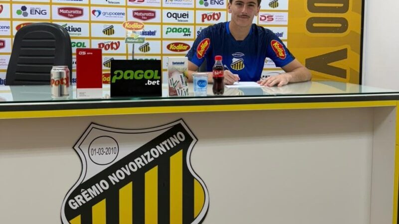 Novorizontino renova contrato de Gustavo Hobold, aposta da base que estreou na Sul-Sudeste