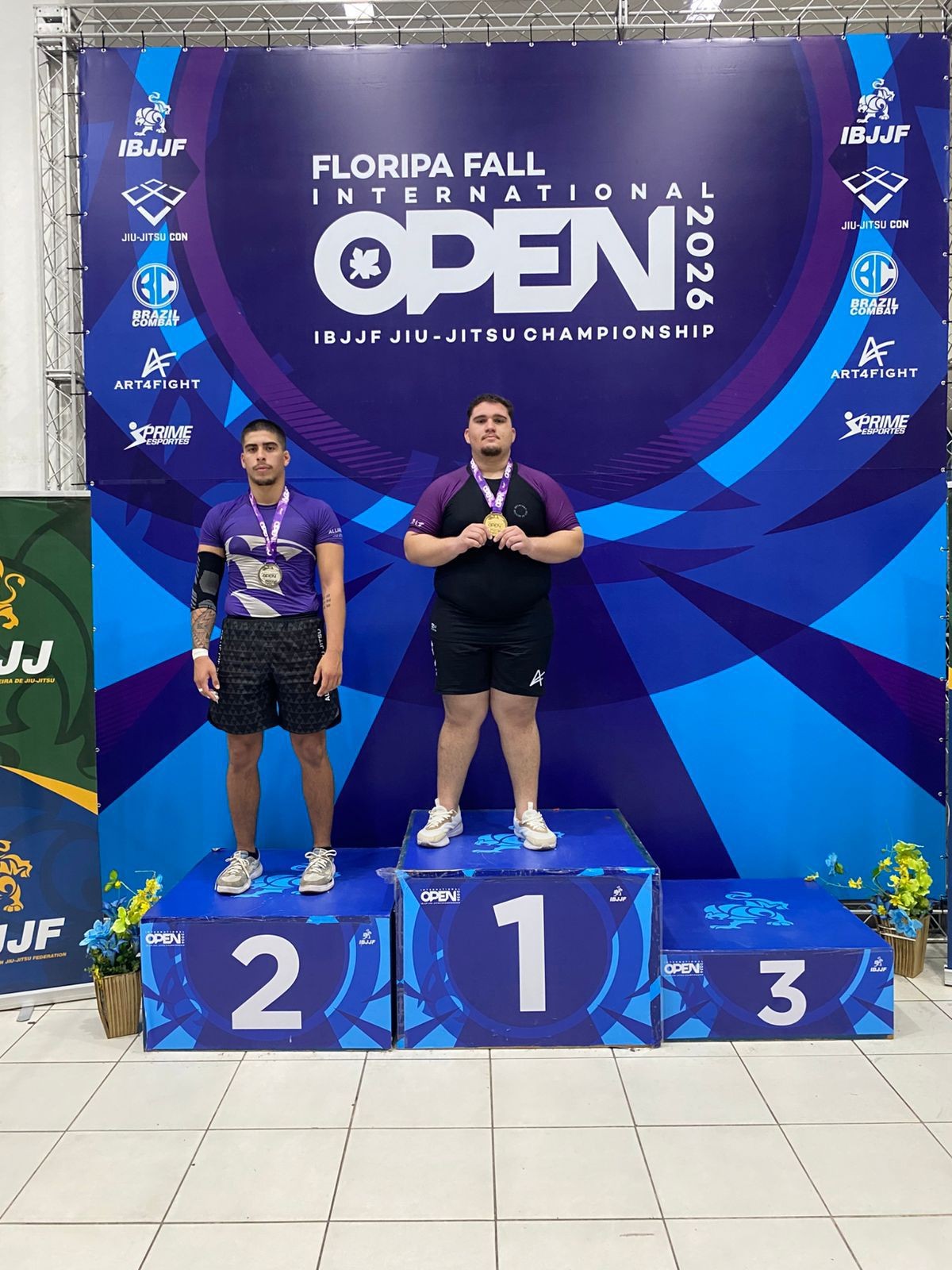 Acreanos faturam quatro medalhas no Open Internacional de jiu-jítsu, em Florianópolis