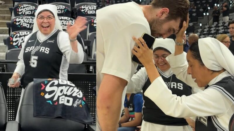 Visita abençoada: grupo de freiras embala vitória dos Spurs sobre OKC no jogo 4 da final do Oeste
