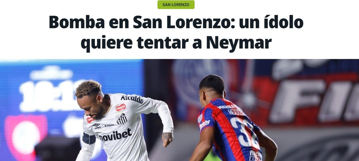Presidente do San Lorenzo diz que ídolo do clube tentará convencer Neymar a jogar na Argentina