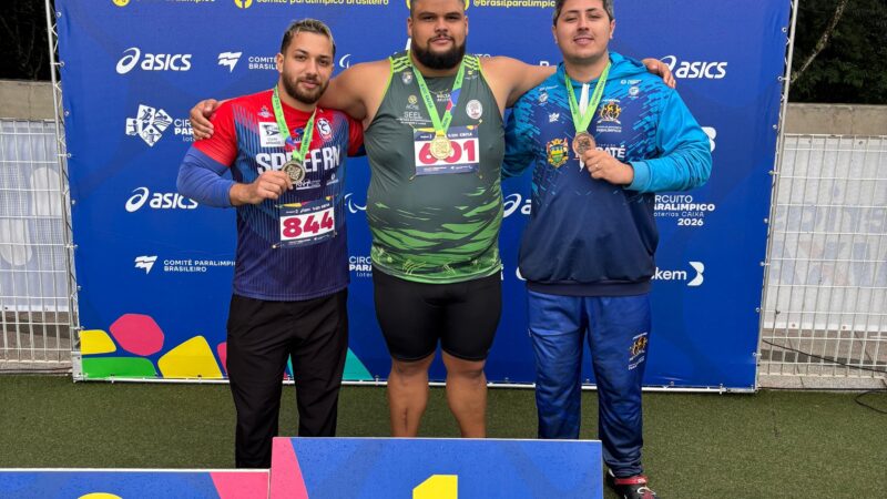 Acre conquista dois ouros e uma prata na 2° etapa do Circuito Paralímpico de Atletismo, em SP